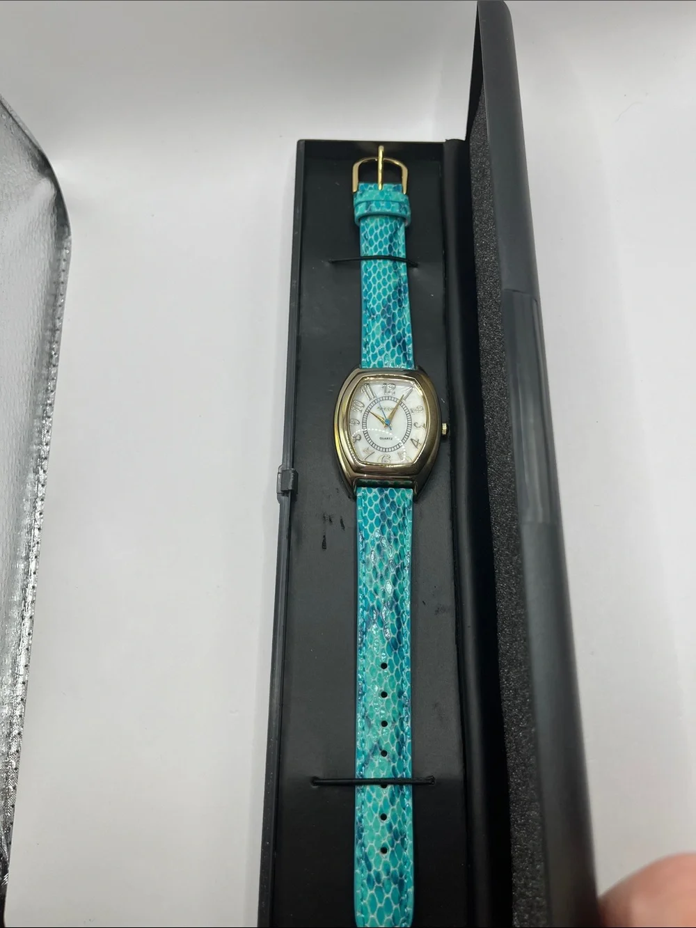 Gossip Turquoise Snakeskin-Pattern Women's Watch New In Case